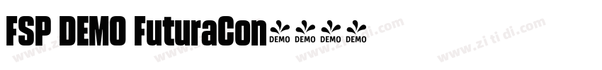 FSP DEMO FuturaCon字体转换 FSP DEMO FuturaCon字体转换
